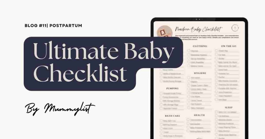 Ultimate Baby Newborn checklist