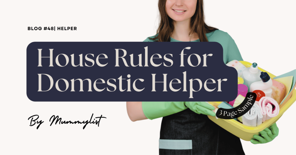 House rules for domestic helper in Singapore