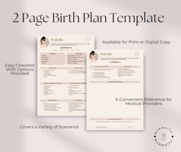 Ultimate Birth Plan Template