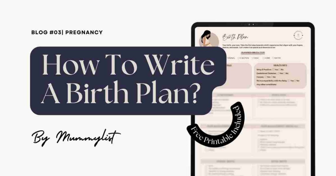 Crafting A Birth Plan in Singapore