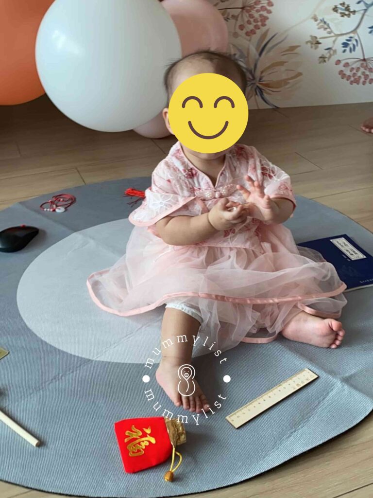 DIY First Birthday Party at Home: Zhua Zhou Ceremony