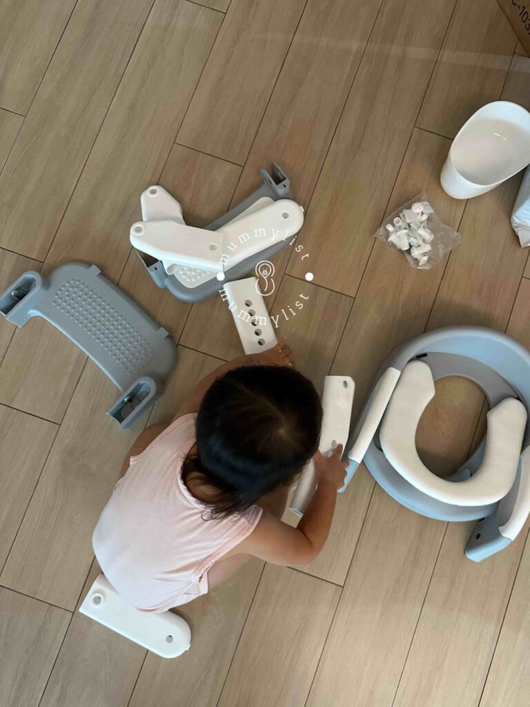 How to potty train a toddler: Fixing up her own potty